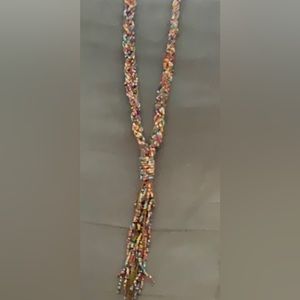 Seed-bead long tassels nk